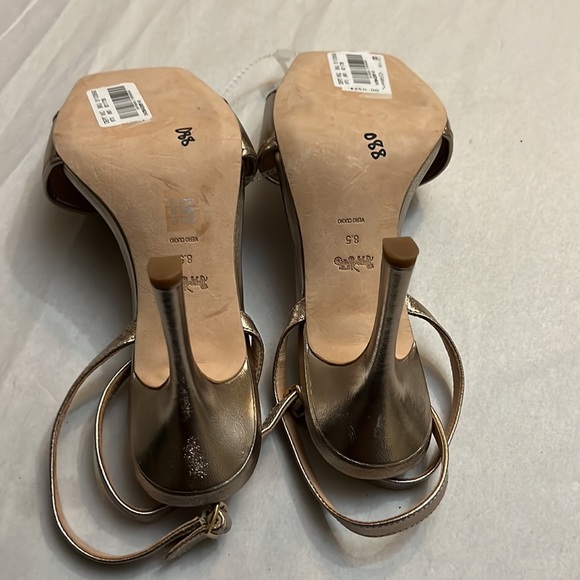 COACH Kyra Metallic Leather Sandal - Picture 11 of 12